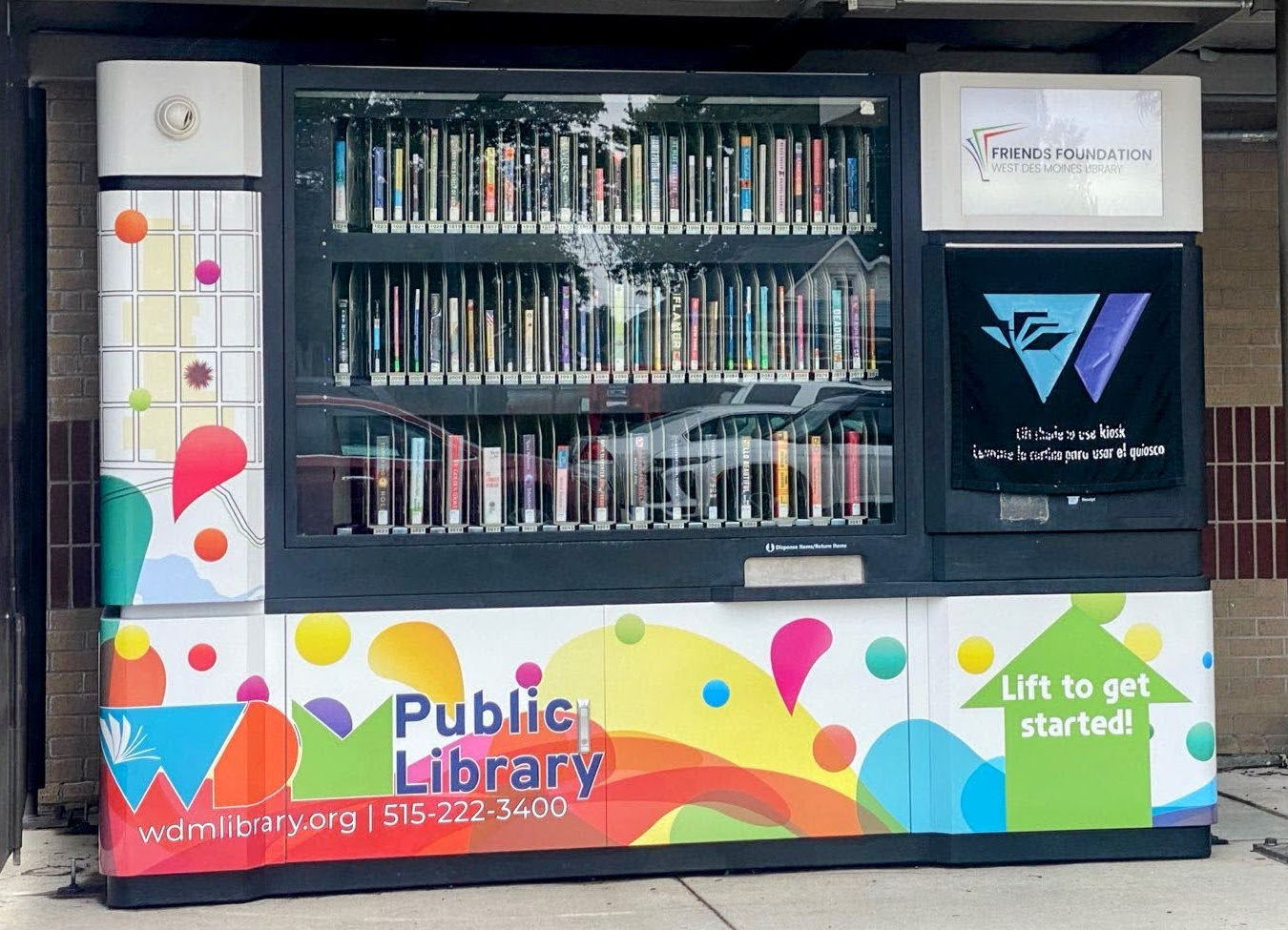 WDM Library Kiosk in Valley Junction