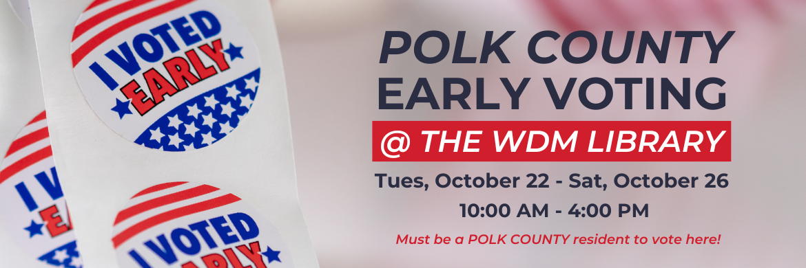 Early Voting at the West Des Moines Public Library